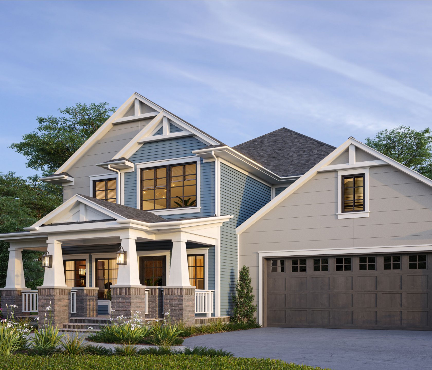 Craftsman-Style Bungalow Architecture and Siding Ideas | James Hardie, image size:1680x1440