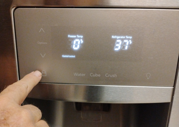 unlocking-the-dispenser-control-panel-on-a-frigidaire-refrigerator