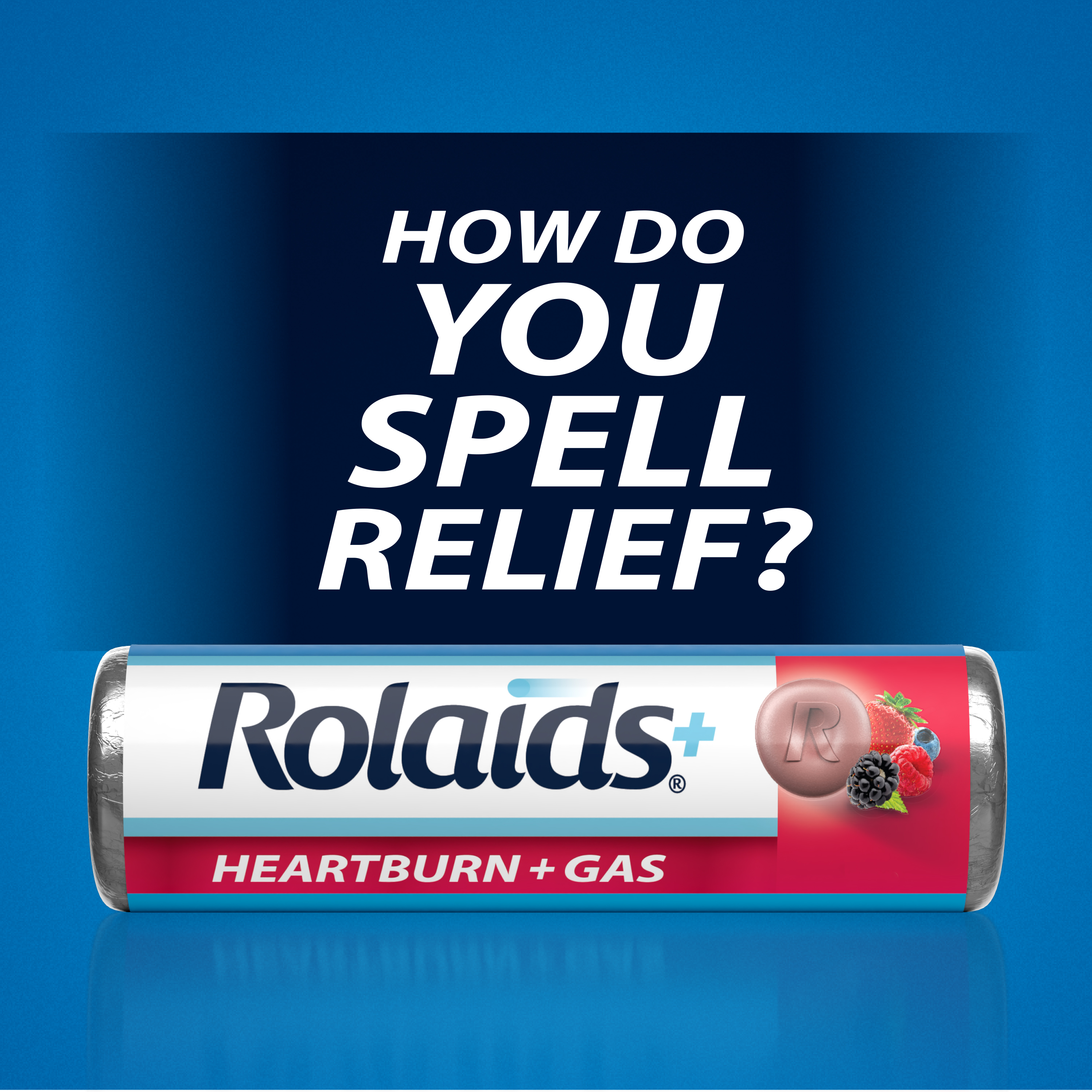 Rolaids® Advanced Antacid Plus Anti-Gas Chewable Tablets - H+G 1x10 Berry - 117077606