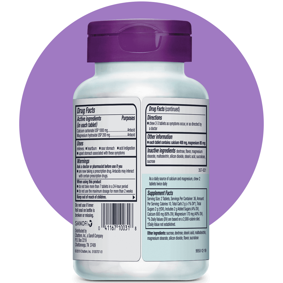 Rolaids® ultra strength chewable tablets