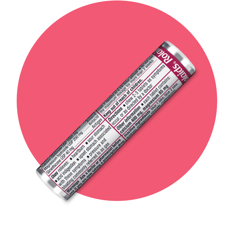 Rolaids® advanced antacid plus anti-gas chewable tablets