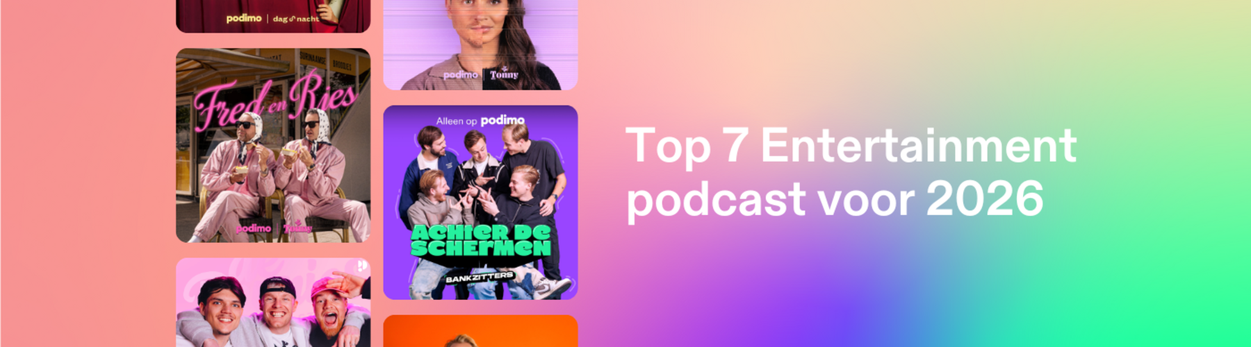 top 7 entertainment podcsat voor 2026