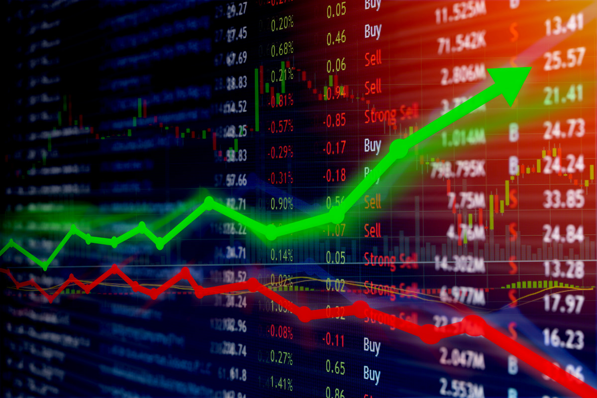Investing and stock market concept