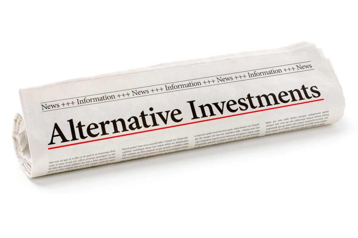 Rolled newspaper with the headline Alternative Investments