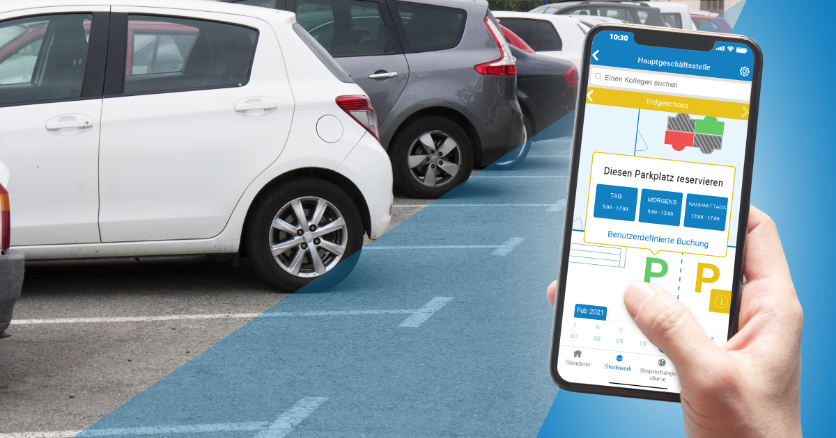 Reservieren Sie einen Parkplatz mit der FlexWhere Deskshare-Software