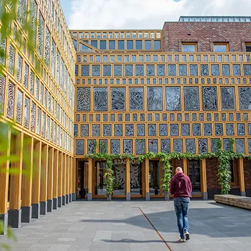 City hall of Deventer. This Dutch municipality deploys FlexWhere for hybrid working.