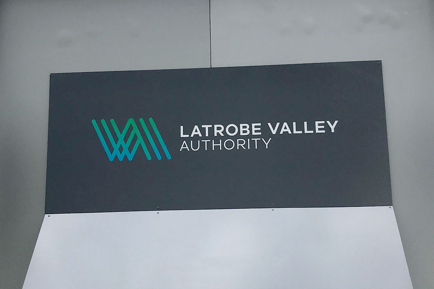 Photo of Latrobe Valley Authority logo. 