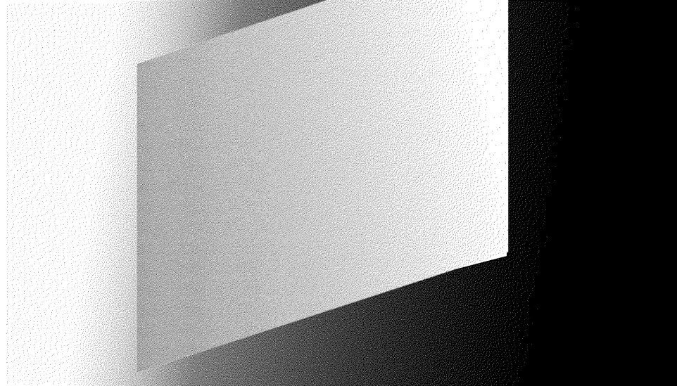 A grey to white parallelogram on a white to black gradient.