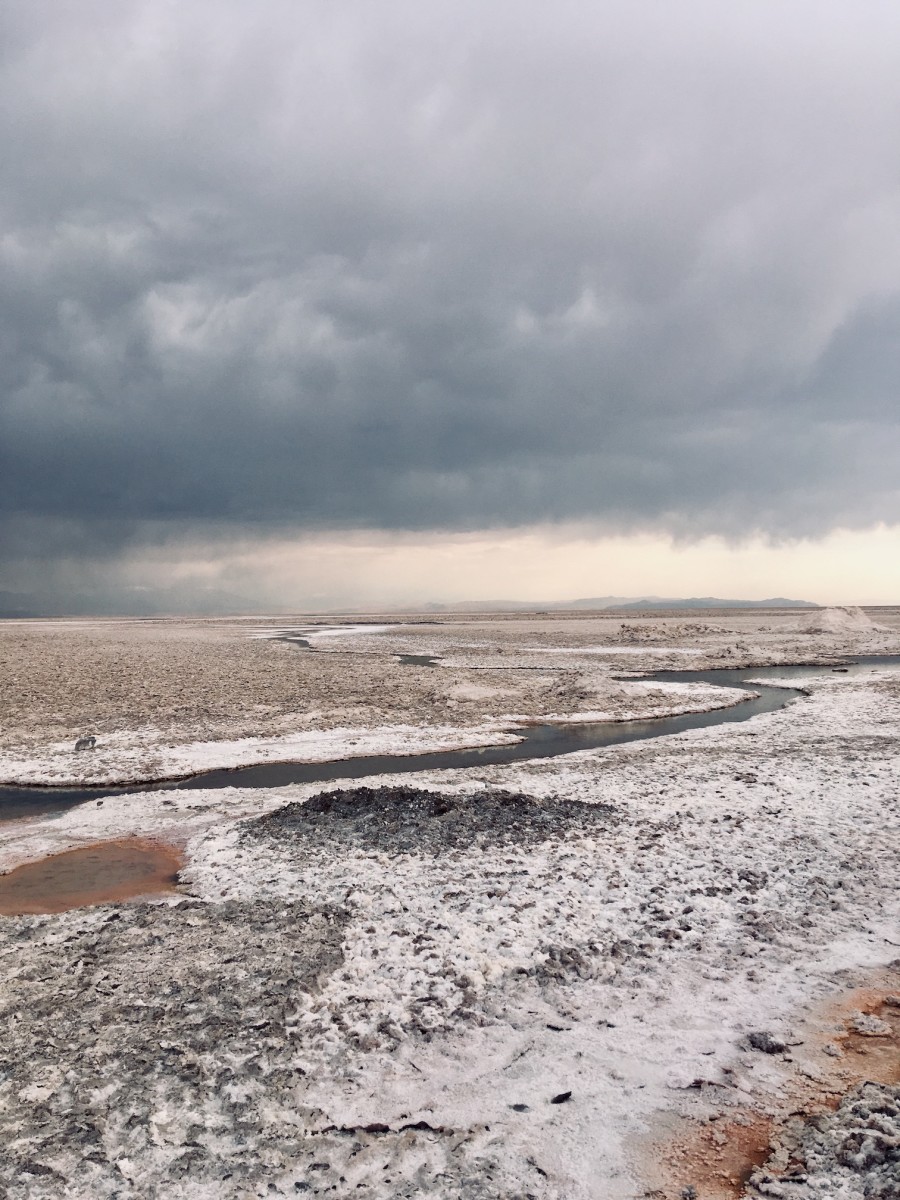 A salt flat.