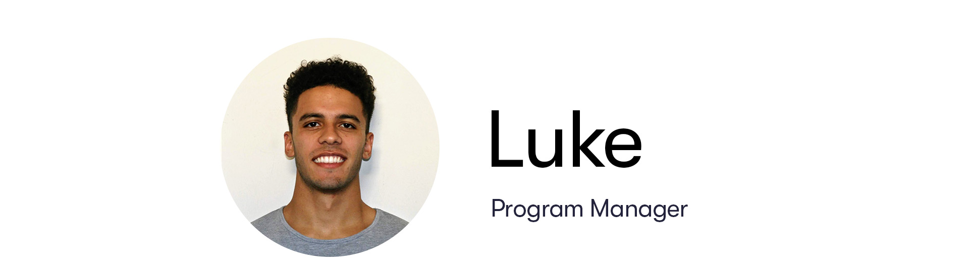 A photo of Program Manager, Luke