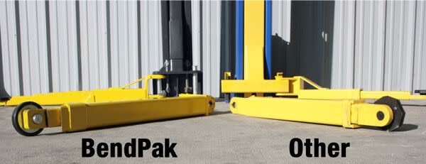 BendPak Lift Arm Construction Comparison