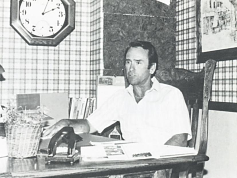 Don Henthorn in BendPak's Moorpark Office Circa 1982