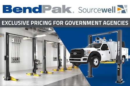 BendPak Sourcewell Government Pricing Two Post Vehicle Lifts