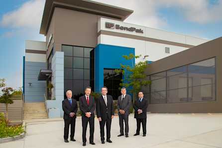 BendPak Executive Team Outside Corporate Headquarters Group Photo