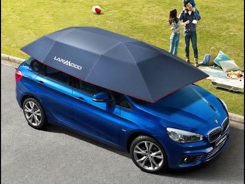 Lanmodo Car Tent Portable Vehicle Sun Shade Roof Cover