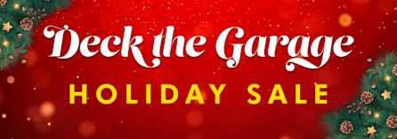 BendPak Deck the Garage Holiday Sale Promotional Banner