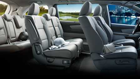 Minivan Interior Three Row Seating Passenger Cabin Layout