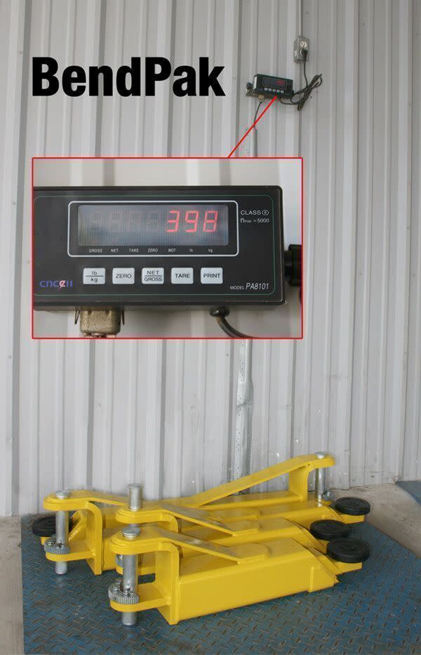 BendPak Lift Arm Weight Comparison