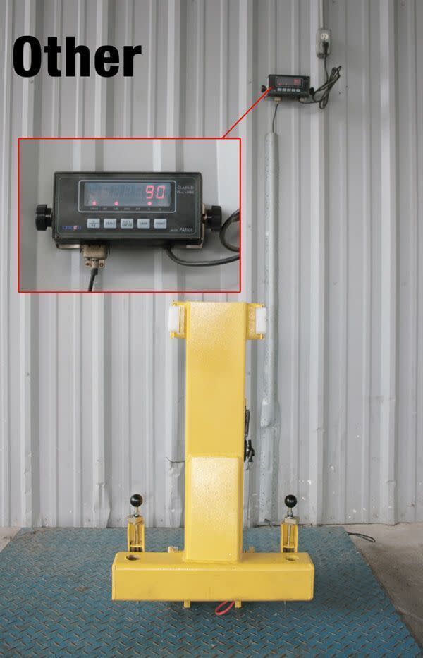 Competitor Lift Carriage Weight Comparison