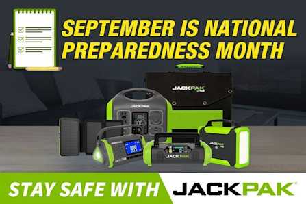 JackPak Emergency Power Kit National Preparedness Month Backup Power