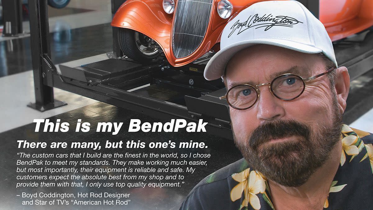 Boyd Coddington Endorses BendPak Car Lifts