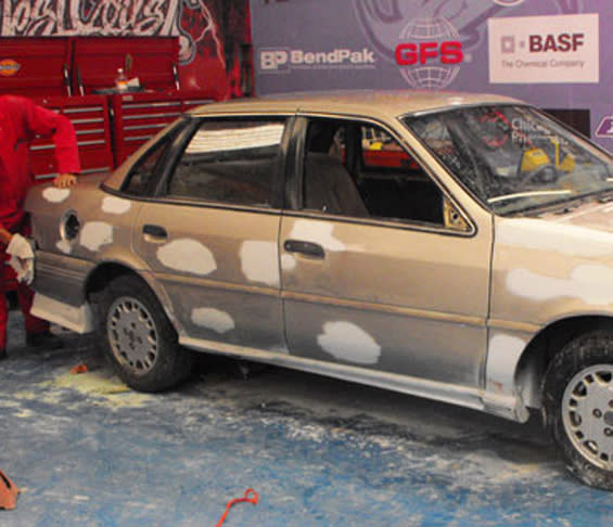 Car Body Prep and Sanding Before Paint Job