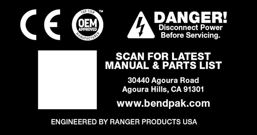 Equipment Compliance Label Example