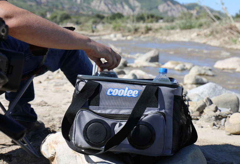 Coolee Portable Air Cooler With Speakers Outdoors
