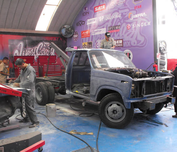 Truck Frame Restoration and Fabrication in Workshop