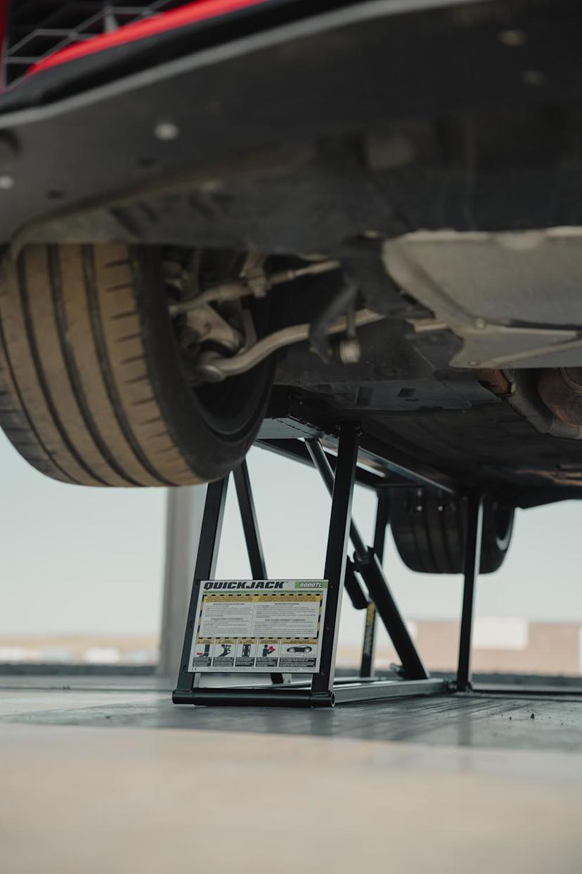 QuickJack 6000TL Toyota Supra Undercarriage Access