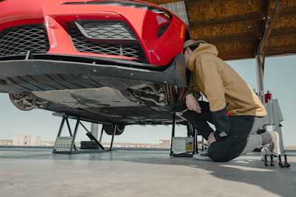 GR Supra Undercarriage Service with QuickJack