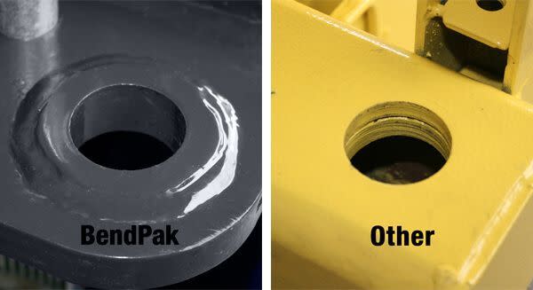BendPak Lift Arm Mount Hole Comparison