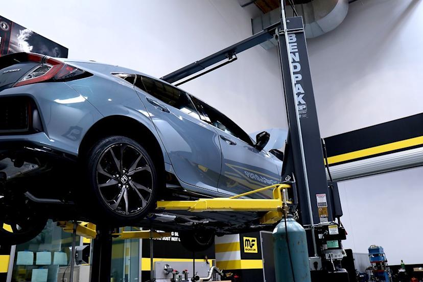 MagnaFlow Shop with BendPak Two Post Lift
