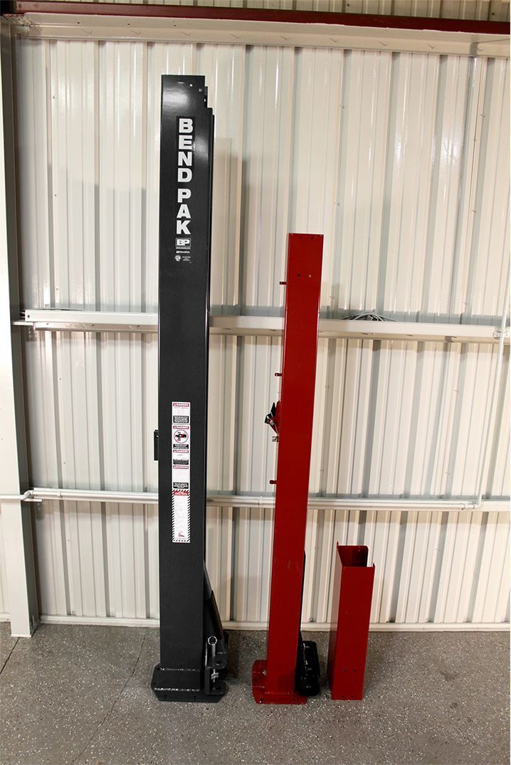 BendPak vs Challenger Lift Post Size Comparison