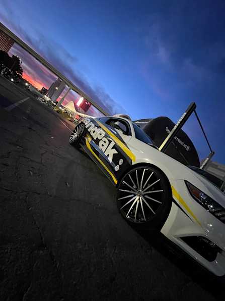 BendPak Branded Mustang at SEMA Show Las Vegas Outdoor Display