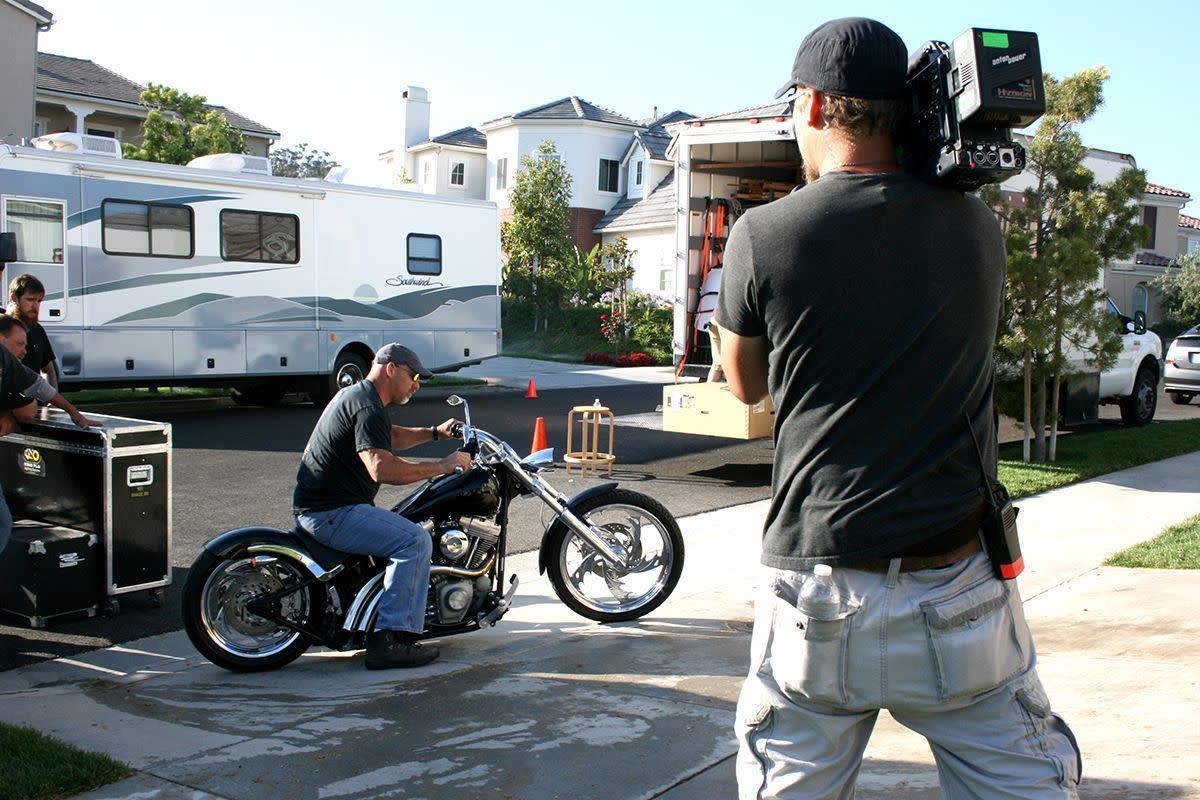 Bill Goldberg Riding Motorcycle on Garage Mahal
