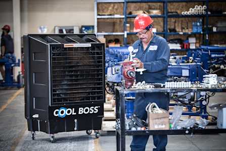 Cool Boss Evaporative Air Cooler Industrial Shop Cooling Solution