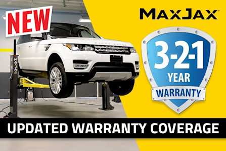 MAXJAX 3 2 1 Warranty Updated Coverage Banner