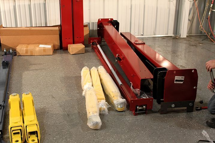 Challenger E10 Two-Post Lift Components