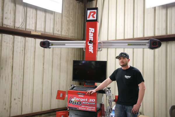 Ranger Target 3D Pro Wheel Alignment System In Shop