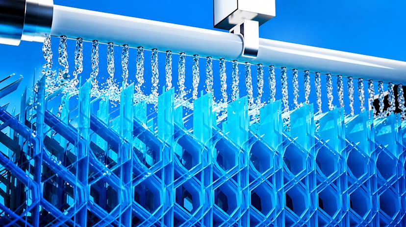 Water Manifold Over Honeycomb Filter