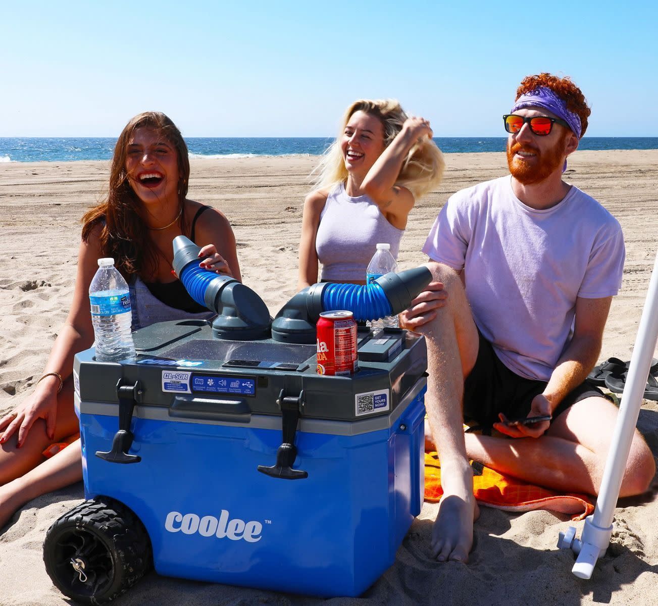 Coolee CL-50R Portable Air Cooler Beach Cooling Cooler