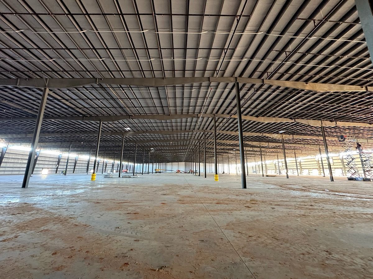 BendPak Alabama Warehouse Interior Construction Progress