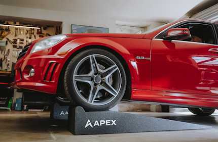 APEX Foam Garage Ramps Protect Low-Clearance Cars