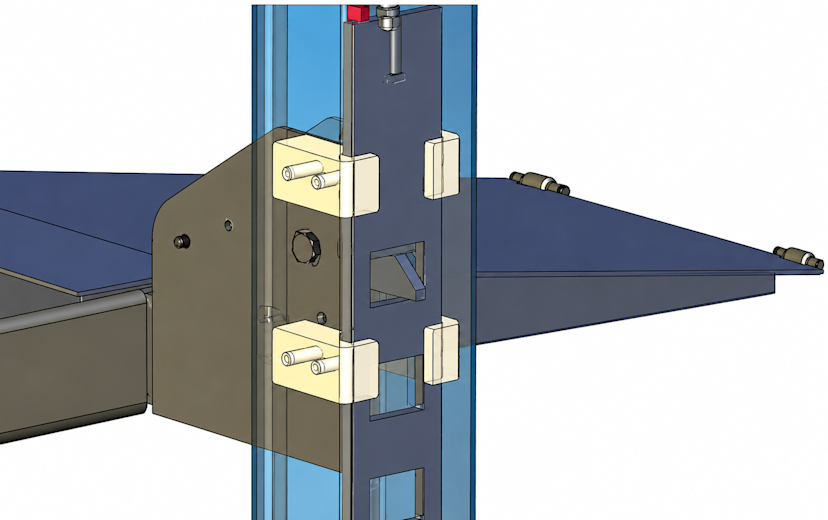 BendPak Four Post Lift Safety Lock Design