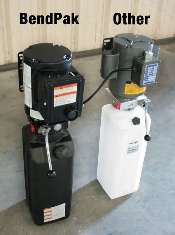 BendPak Hydraulic Power Unit Comparison