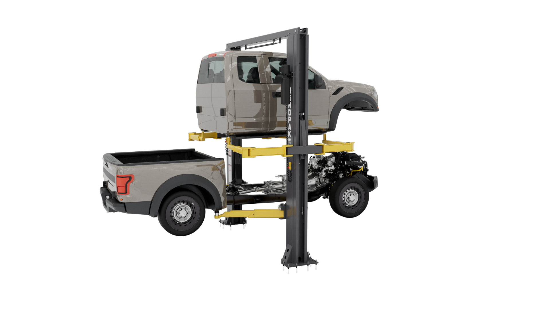 BendPak EV12DPS Octa Flex 8 Arm Lift Cab Off Truck Service