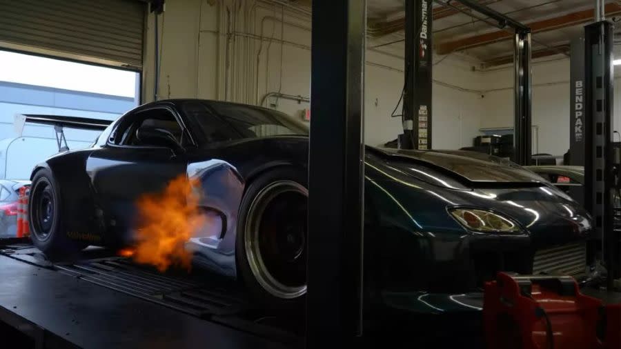 Rob Dahm Mazda RX-7 and BendPak Car Lifts