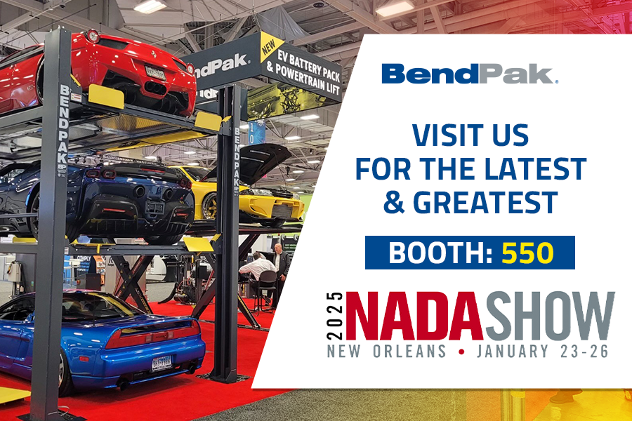 BendPak at NADA Show 2025 Booth 550 Car Lifts and Shop Equipment Display