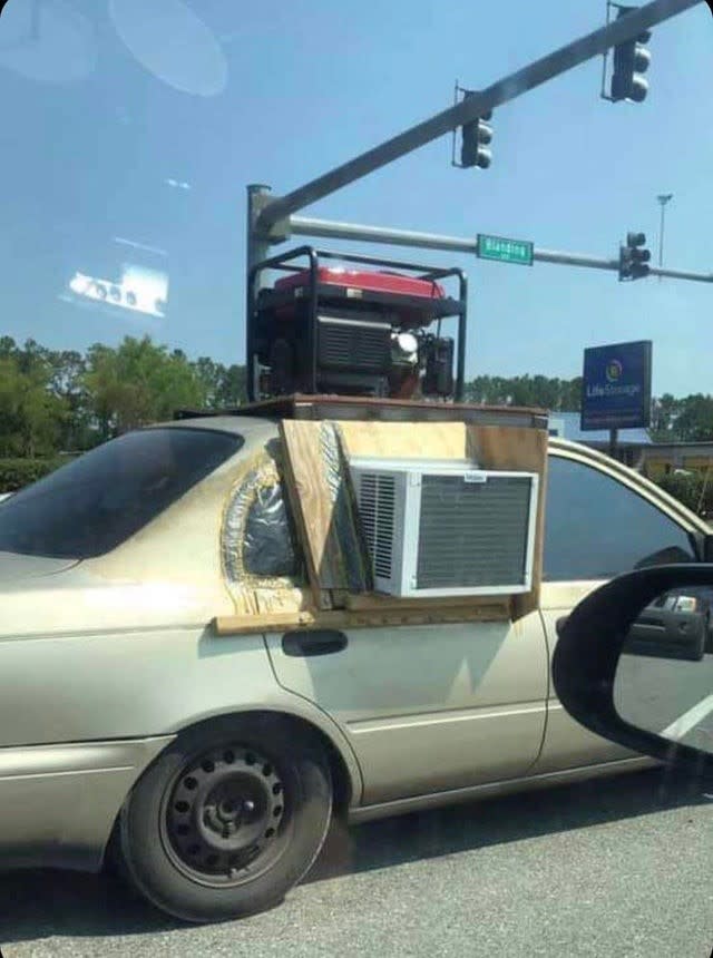 DIY Car Air Conditioner Generator Window AC Homemade Setup